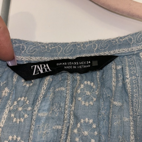ZARA embroidered beachy mini dress - Picture 2 of 5